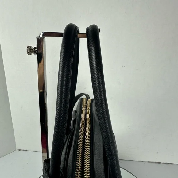 PRADA LEATHER 2-WAY GALLERIA SATCHEL BLK - Picture 7 of 16